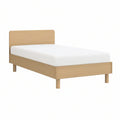 Cama Individual em Carvalho Natural para Colchão 90 x 200 cm