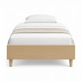 Cama Individual 90 x 190 cm em MDF Carvalho Claro